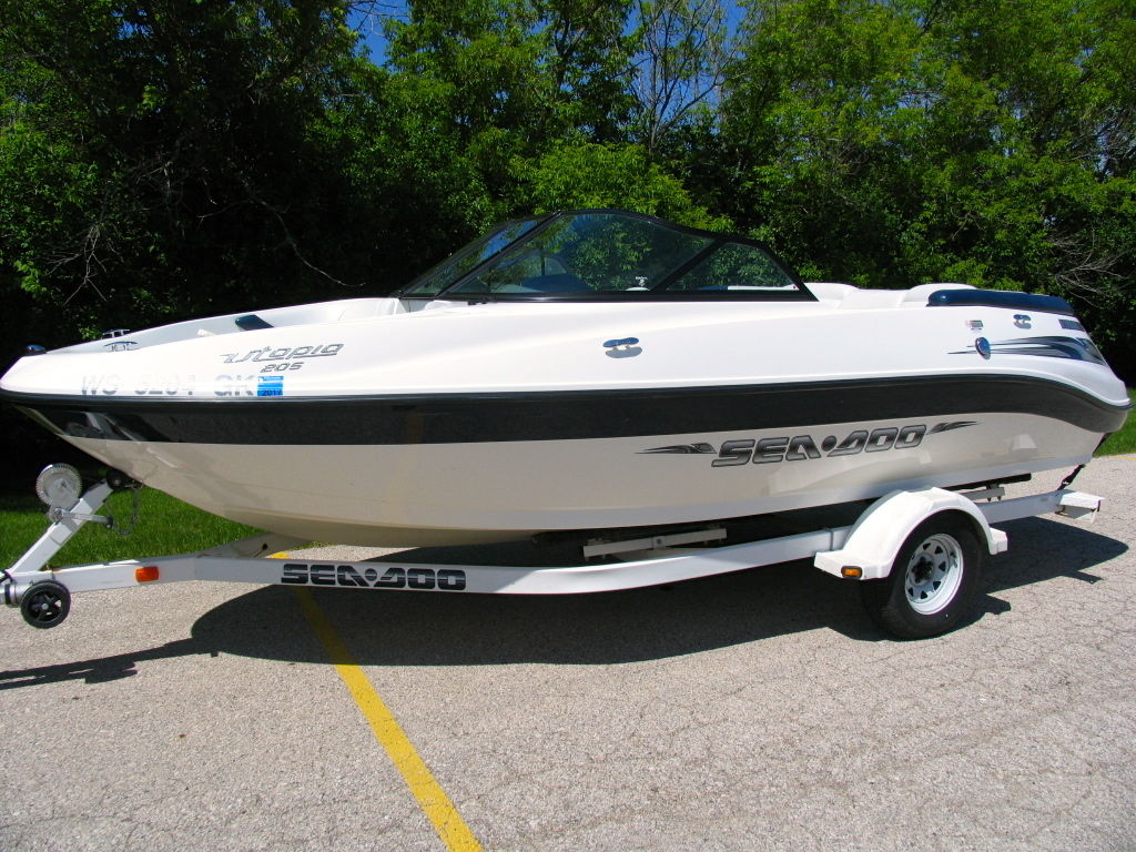 SeaDoo Utopia 205 8 Passenger Jetboat. FULL WINDSHEILD 2002 for sale for $13,490 - Boats-from ...