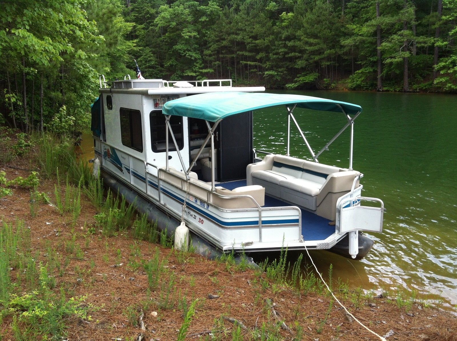 sun tracker party hut 1998 for sale for $21,500 - boats