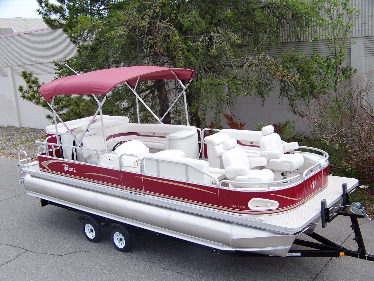high quality-new 24 ft tritoon pontoon boat fish and fun