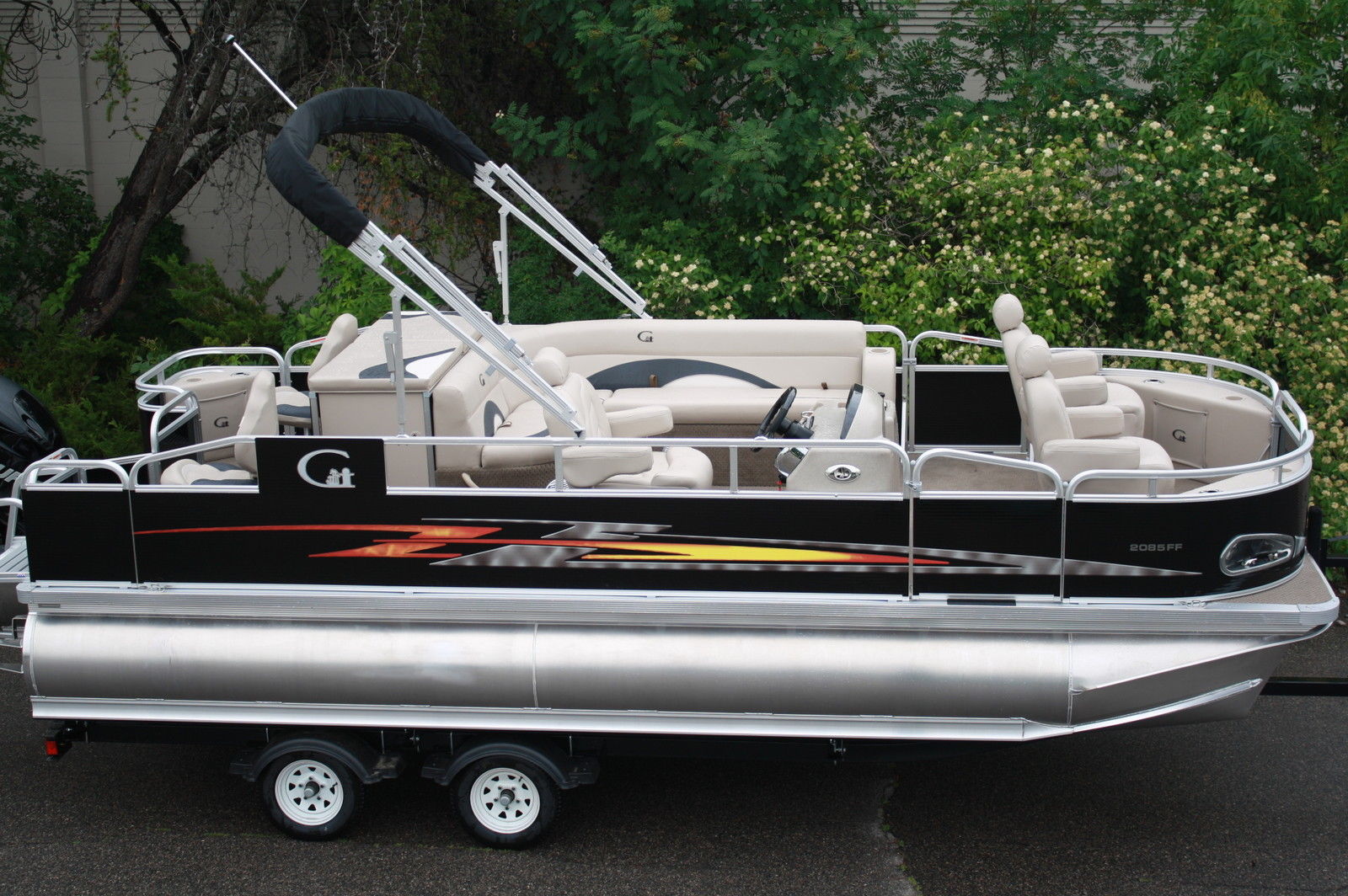 tahoe 20 fnf tritoon 2014 for sale for $19,999 - boats