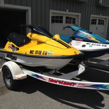 Kawasaki ZXI 1100 With Trailer And 1995 WetJet ZX 300 Duo 2001 For Sale ...