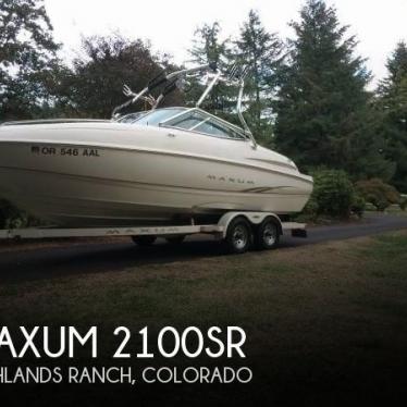 2001 Maxum 2100sr