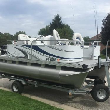 Apex Quest Pontoon Boat, Motor, And Trailer 2014 For Sale For $8,000 