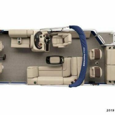 2016 Sun Tracker fishin 22 barge dlx xp3