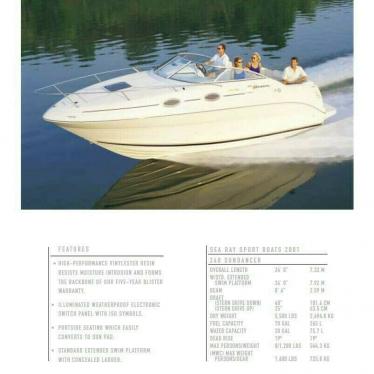 2001 Sea Ray 240 sundancer