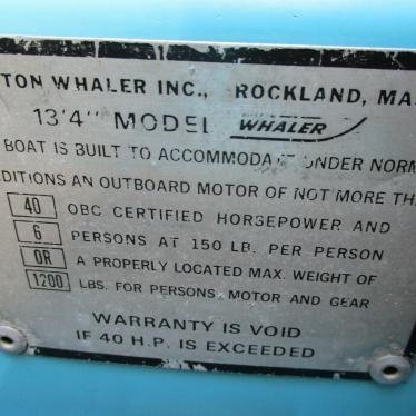 1972 Boston Whaler 13 classic