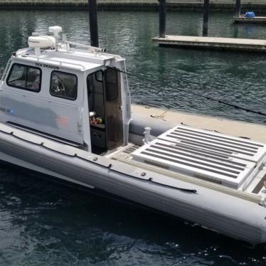 Zodiac Hurricane 32ft Aluminum Pilothouse Diesel Hamilton Jet RIB RHIB ...