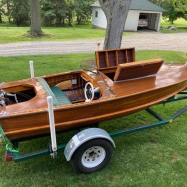 Antique Vintage Wood Boat. 1957 Greenbank Gentleman Speedster 1957 for ...