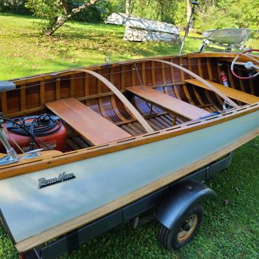 1956 PENN YAN CLASSIC COMMANDER 14 FT WOODEN BOAT W/ 1954 25hp JOHNSON ...