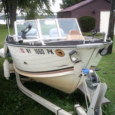 Nice 16' Blue Fin Aluminum Open Bow Fishing Boat Runabout Speed Boat W 