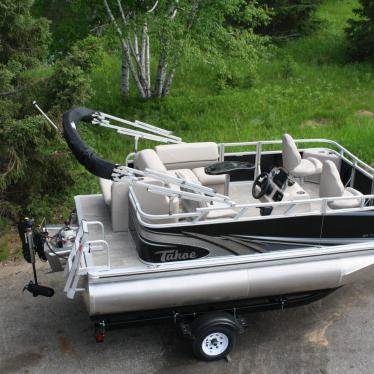 New Ft Electric Powered 14 Ft Pontoon Boat -Minnkota Edrive And Trailer ...