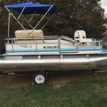 Godfrey Marine Sea Ryder 15' Pontoon & Trailer - Michigan 1999 for sale ...