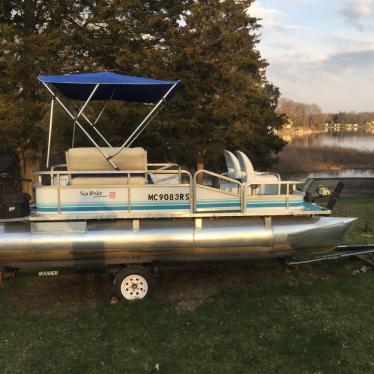 Godfrey Marine Sea Ryder 15' Pontoon & Trailer - Michigan 1999 for sale ...