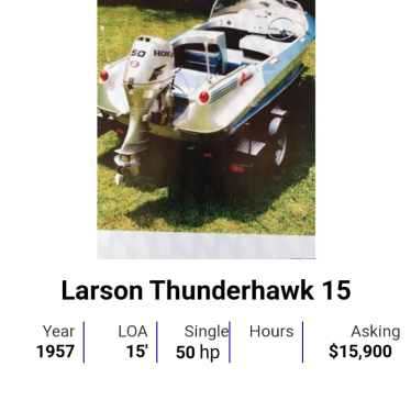 1957 Larson thunderhawk