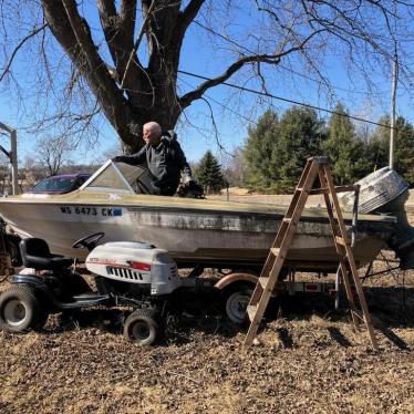 Glastron 15' Runabout Boat W/ Bill Of Sale And Trailer 1969