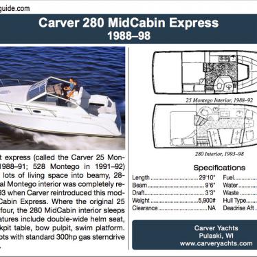 1996 Carver 280