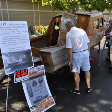 1950 Larson outboard camper special