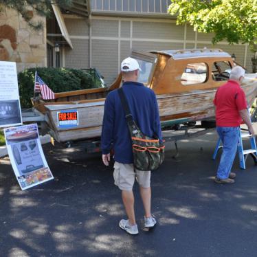 1950 Larson outboard camper special