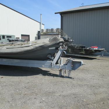 Rigid Fiberglass Inflatable W/3 Axle Trailer 33 Foot Navy ...