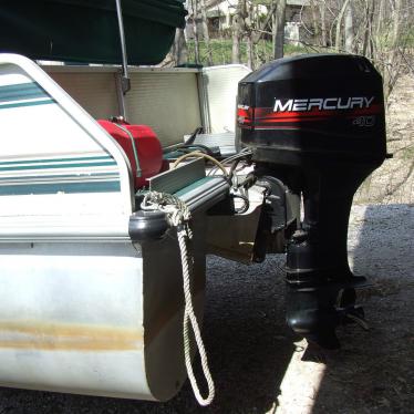 18' Pontoon Boat W/40HP Merc Including A Scissors Trailer 1999 for sale ...