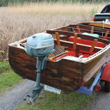 Lakefield Canadian Cedar Strip Boat 14ft With Vintage 