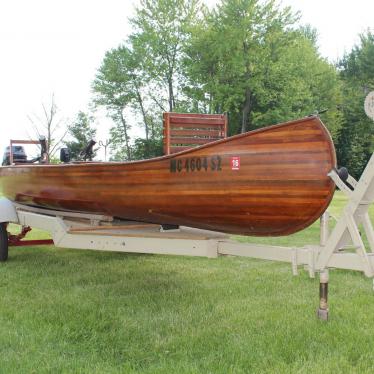 All Solid Hand Crafted Wood Canoe / Motor Boat 2012 for 