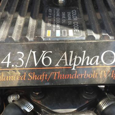 1993 Starcraft 4.3/v-6 alpha one balanced shaft / thunderbolt iv