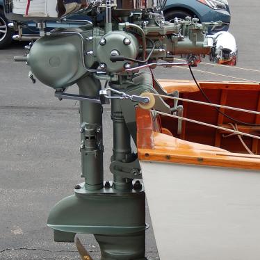 1952 Thompson take-along wood boat * johnson p50 motor * 12-foot