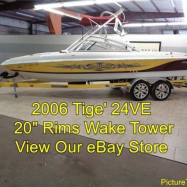 2006 Tige wakeboard 24' v-drive tower 5.7 vortec 340 hp