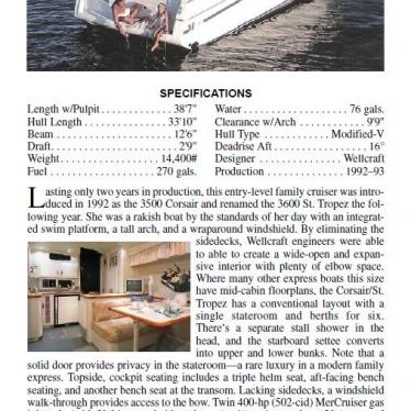 1987 Wellcraft st. tropez 3200