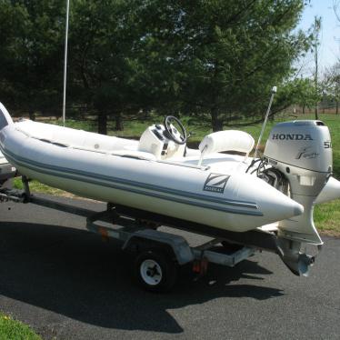 Like New 14' Zodiac Inflatable RIB - 50 Yamaha $8500 2002 for sale for ...