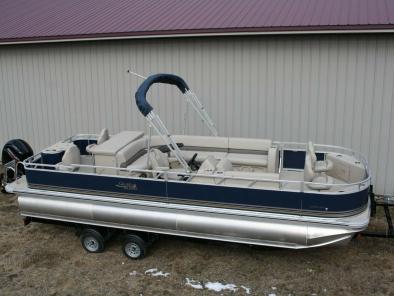 Triple Tube- 2021 24 Ft Pontoon Boat With  150 Hp And Trailer 2021