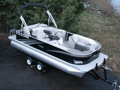 Triple Tube 22 Ft  High End Cruise Pontoon Boat With 150 Hp And Trailer 2021