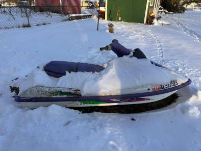 Kawasaki 12' Jet Boat W/ Registration & No Trailer 1993