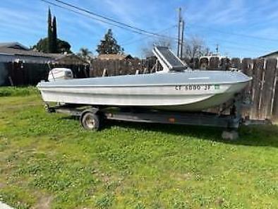 Evinrude 16' Runabout Boat W/ Bill Of Sale & Trailer 1971