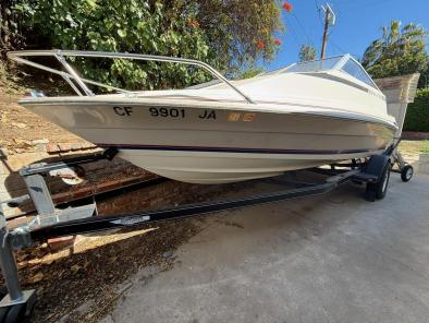 Bayliner Capri 19' Runabout Boat W/ Clean Title And Trailer 1983