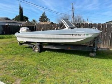 Evinrude 16' Runabout Boat W/ Bill Of Sale & Trailer 1971